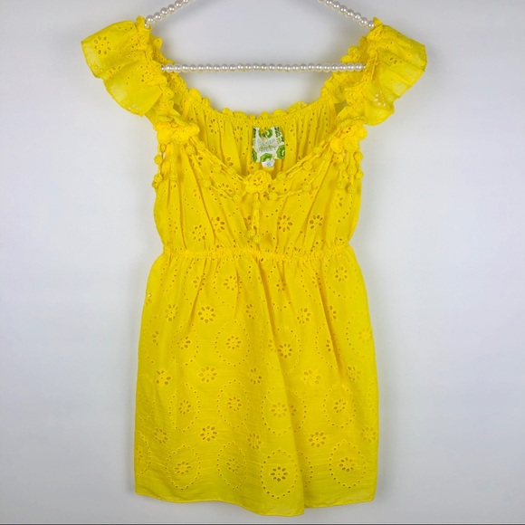 Chelsea & Violet Tops - CHELSEA & VIOLET | Womens Yellow Boho Blouse